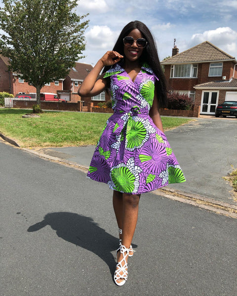 Nikki African Wrap Dress ...